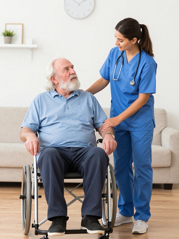 Caregiver providing dementia home care to an older adult in Cardiff-by-the-Sea